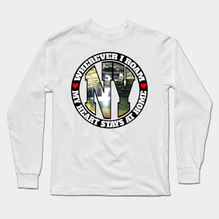 Heart Stays Home - New York Long Sleeve T-Shirt